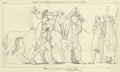 Diomède et Ulysse revenant avec les dépouilles de Rhésus - John Flaxman